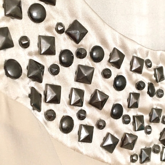 Hale Bob Silk Top with Stud Accents & Tie String - Picture 4 of 6